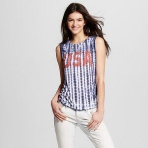 LOL VINTAGE | USA Muscle Tee Bleached Tie Dye Tank